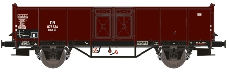Exact-Train EX23901 - H0 - Offene Güterwagen Omm 53 EUROP, DB, Ep. III